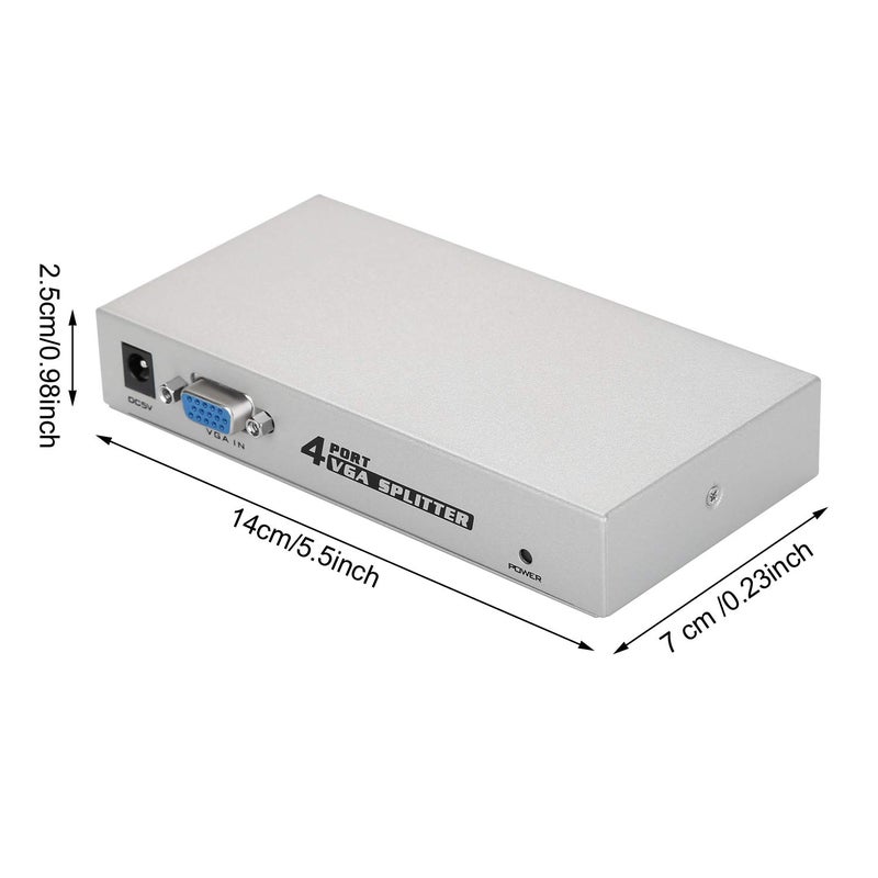 IMAGEÂ® 1 PC to 4 Monitors Splitter Box VGA/SVGA LCD CRT 4 Port Video - Image 2